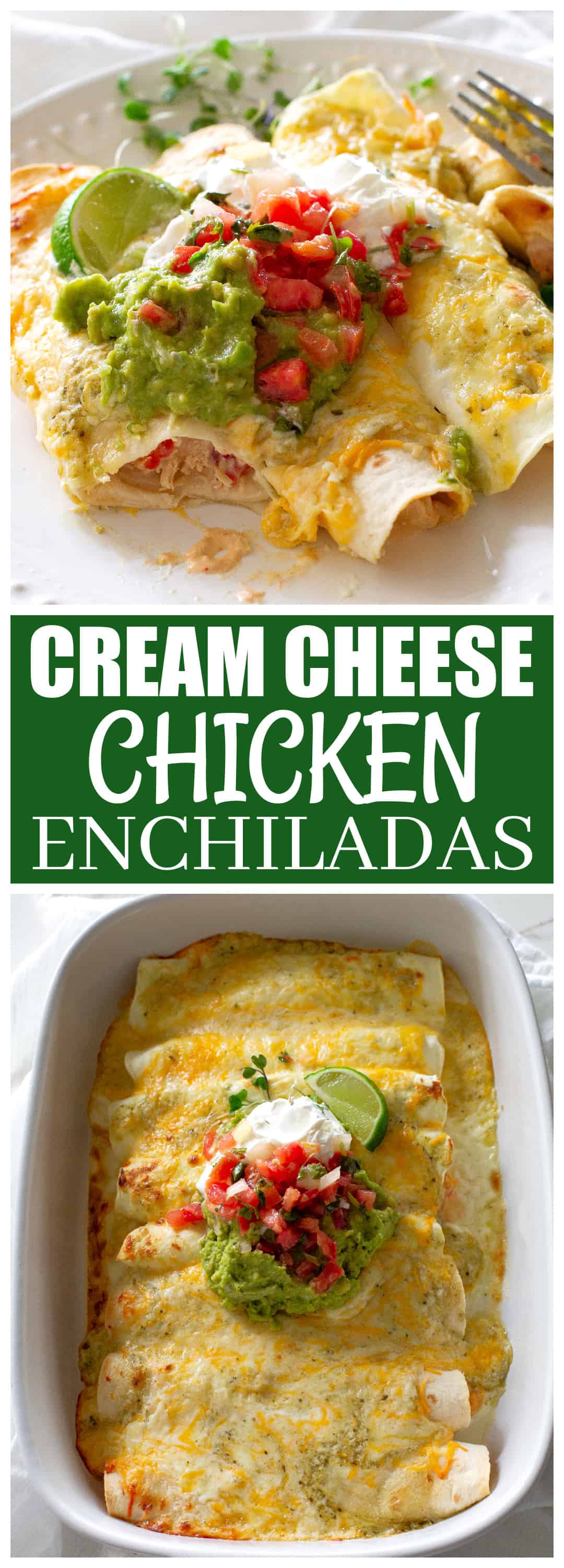 Cream Cheese Chicken Enchiladas
