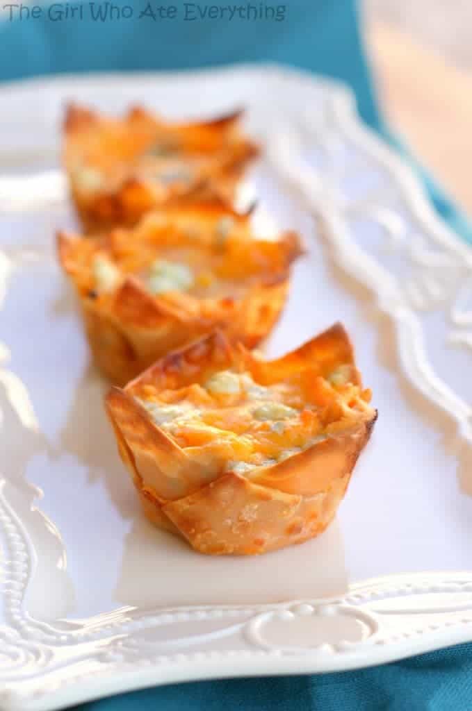 Buffalo Chicken Cupcakes | The Girl Who Ate Everything