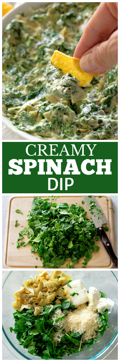 This Creamy Spinach and Artichoke Dip is made from spinach, cream cheese, sour cream, and mayonnaise make this dip so good! #artichoke #dip #recipe #spinach