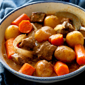 beef stew in a bowl