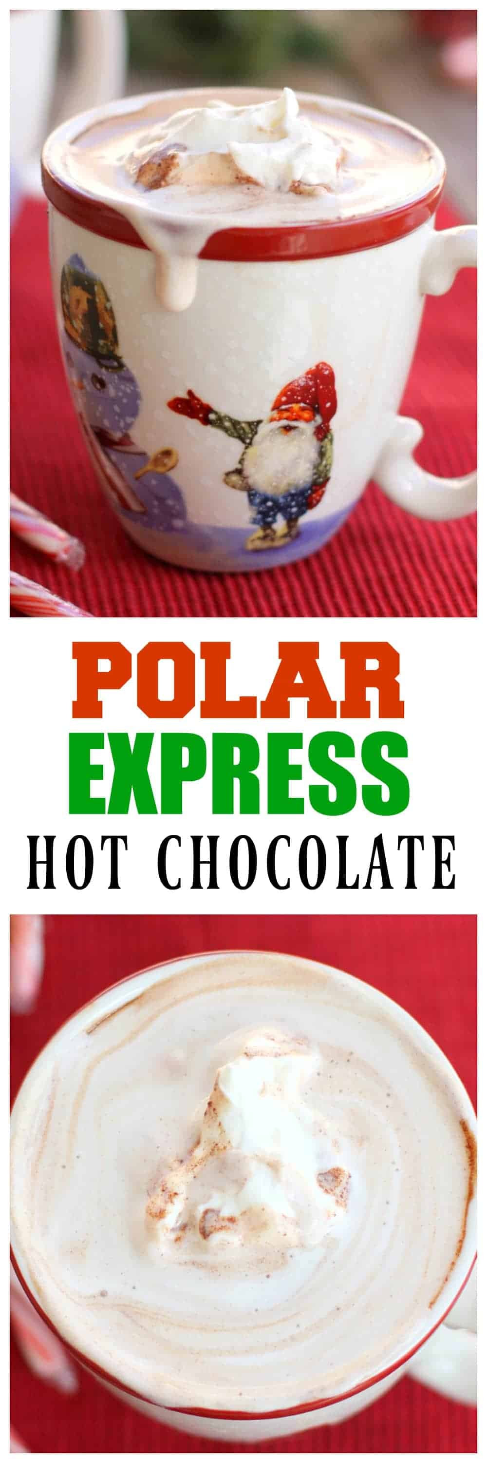This Polar Express Hot Chocolate is just what you need to cuddle up to on the couch with your family. 