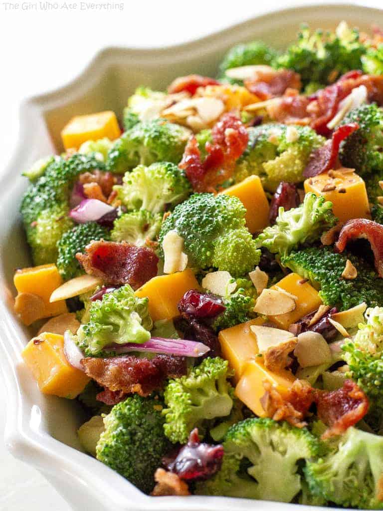 Broccoli Salad in a bowl