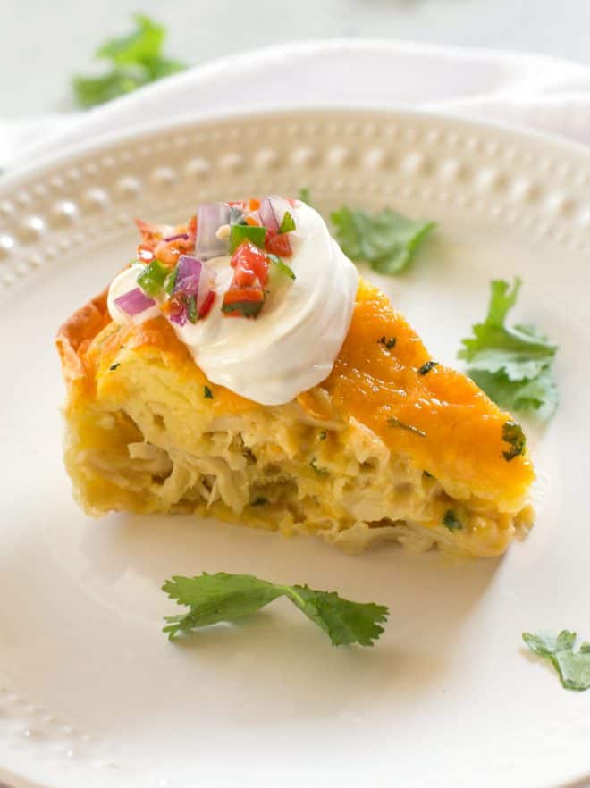 Chicken and Cheese Quesadilla Pie