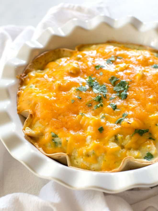 Chicken and Cheese Quesadilla Pie