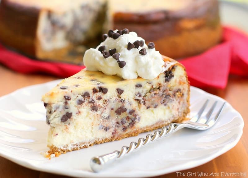Chocolate Chip Cookie Dough Cheesecake