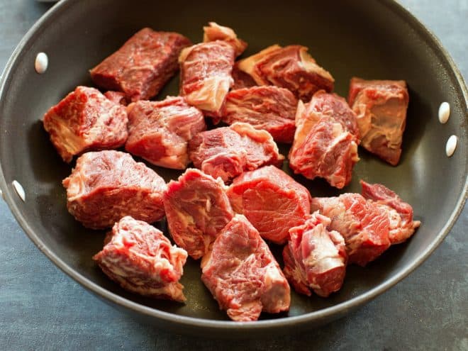 chunks of beef