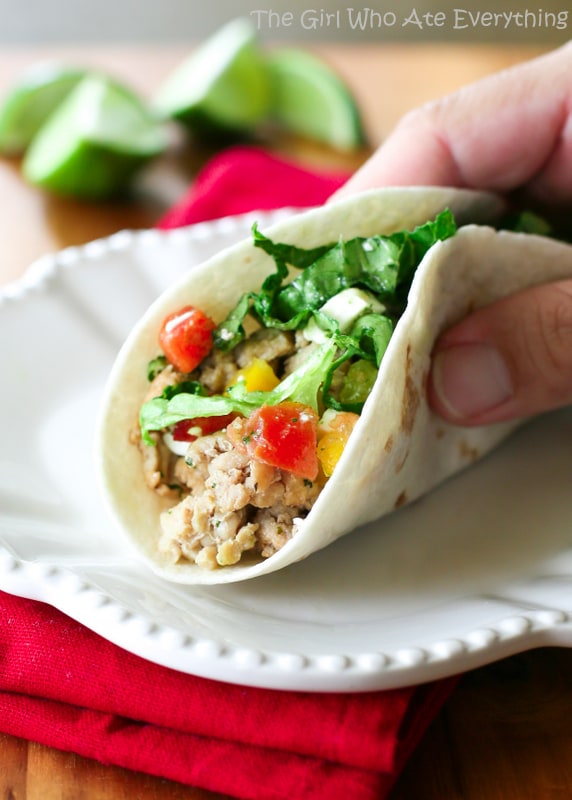 Cilantro Lime Chicken Tacos | The Girl Who Ate Everything