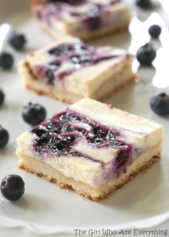 Blueberry Lemon Cheesecake Bars 