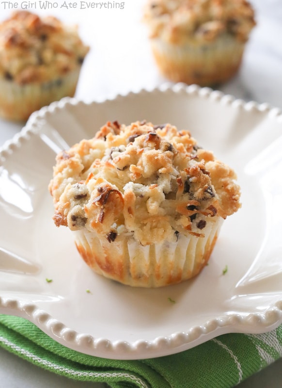Coconut Lime Chocolate Chip Muffins | The Girl Who Ate Everything