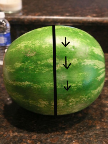 How to Cut A Watermelon Into Sticks the-girl-who-ate-everything.com