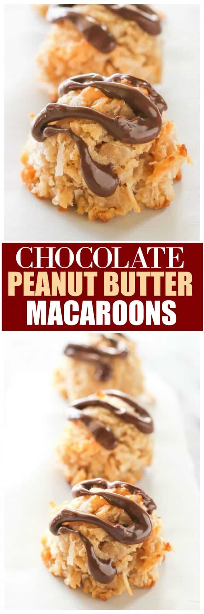 Chocolate Peanut Butter Macaroons