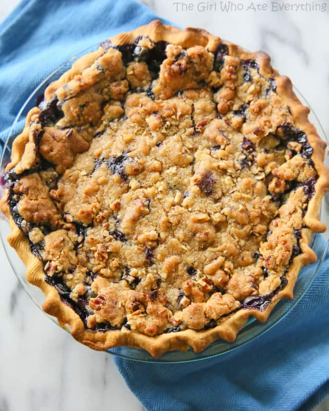 Blueberry Custard Pie