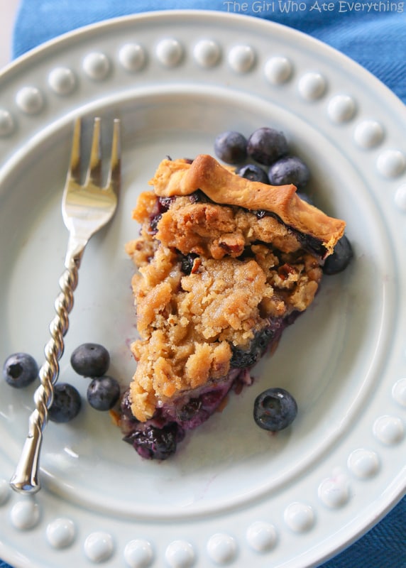 Blueberry Custard Pie