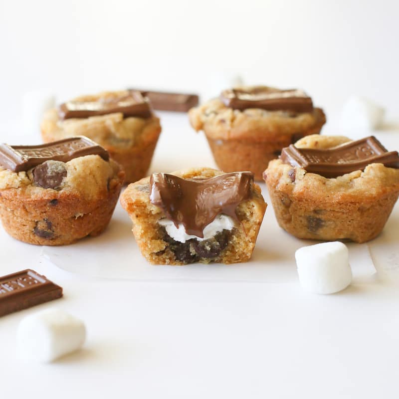 S'mores Cookie Cups | The Girl Who Ate Everything Cookbook