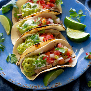 Salsa Verde Beef Tacos