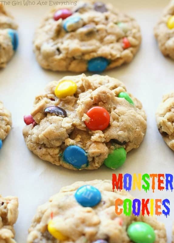 monster cookies with m&ms 