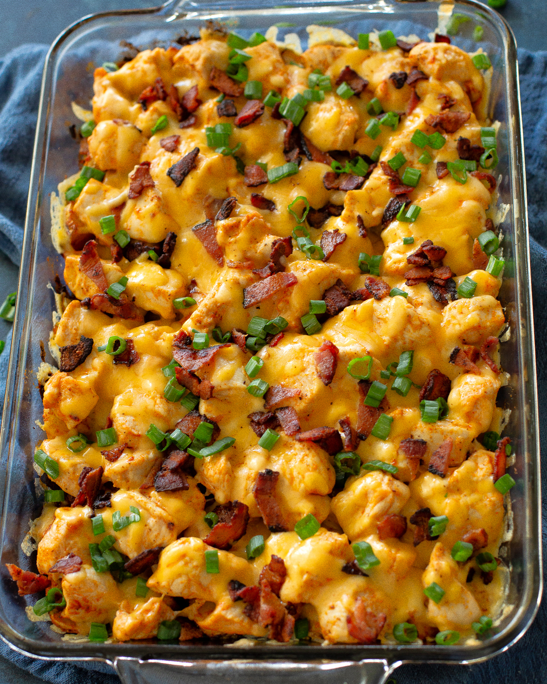 buffalo chicken potato casserole