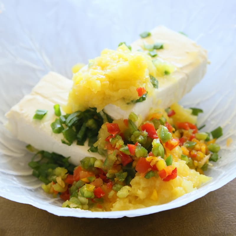 cream cheese with pineapple