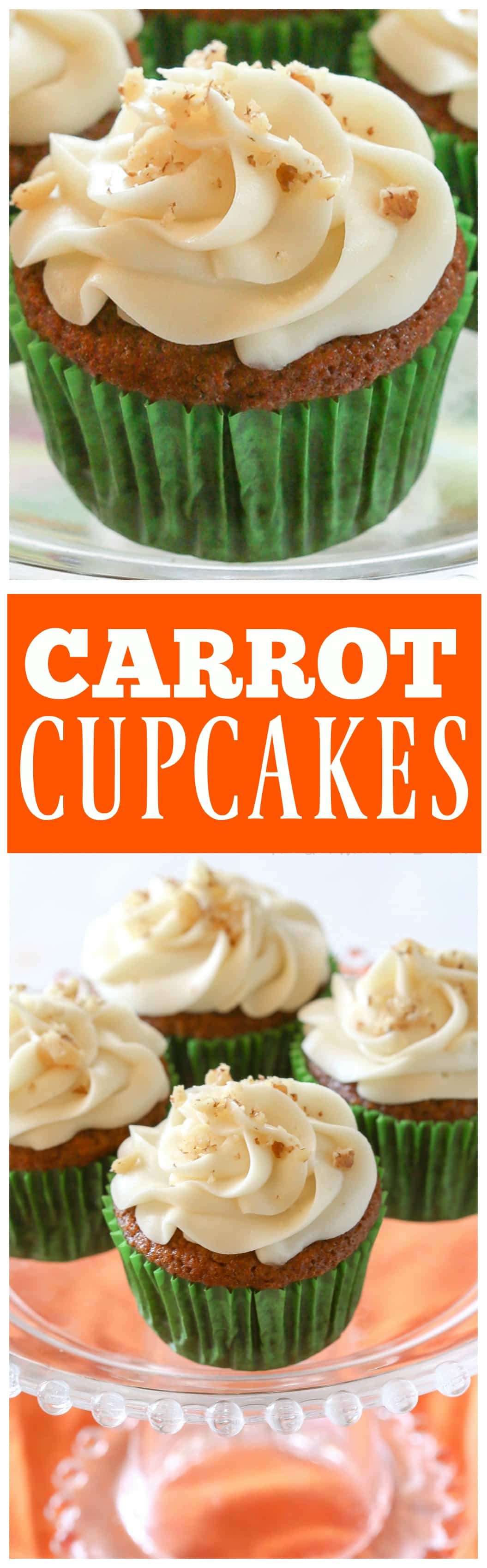 Carrot Cake Cupcakes with White Chocolate Cream Cheese Frosting - the-girl-who-ate-everything.com