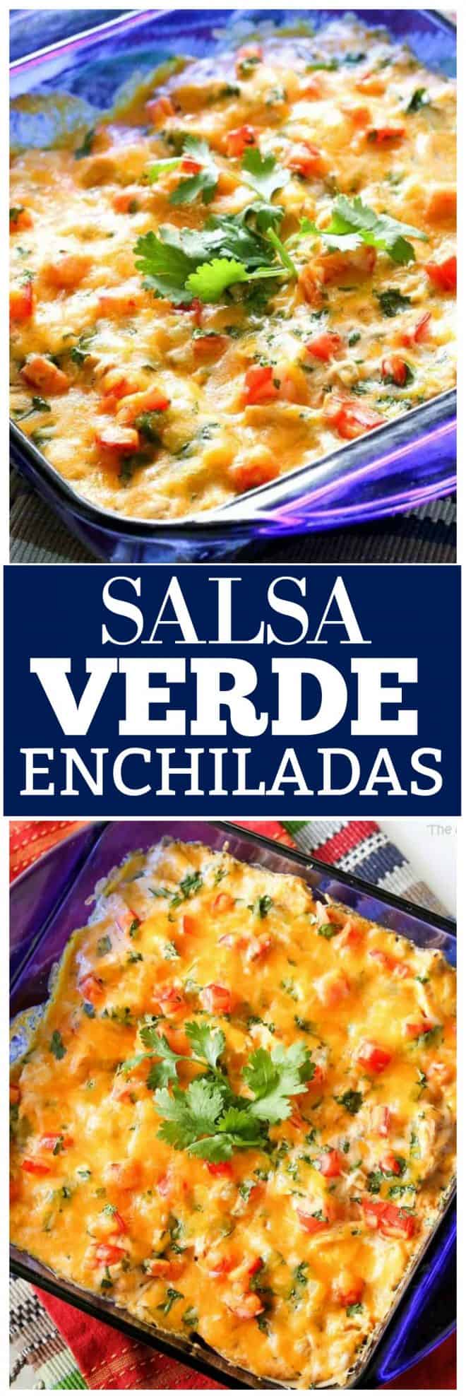Salsa verde enchiladas