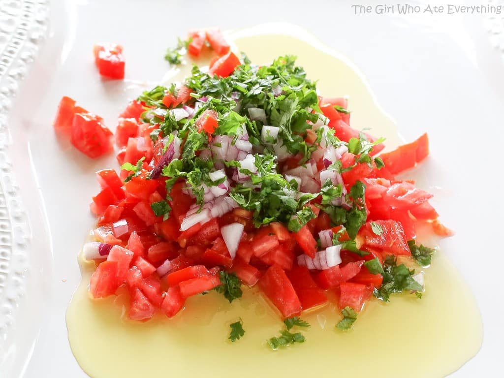Queso Fresco Dip - this is as fresh as it gets! Only a couple of ingredients and tasty. the-girl-who-ate-everything.com