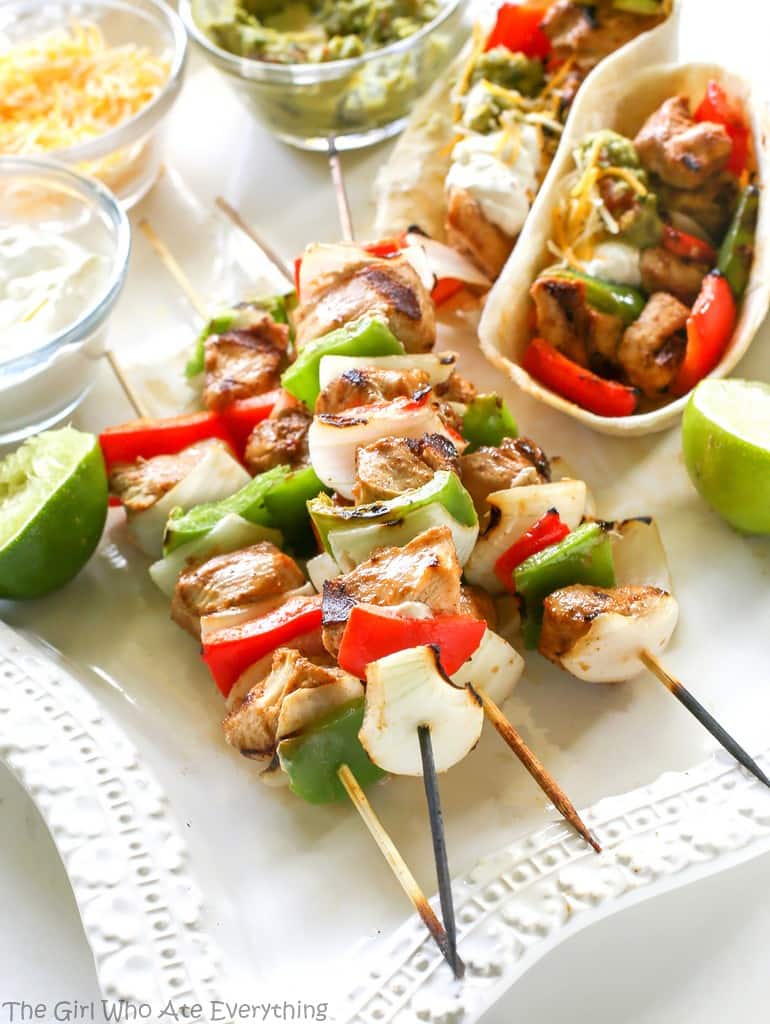 Fajitas on a Stick 