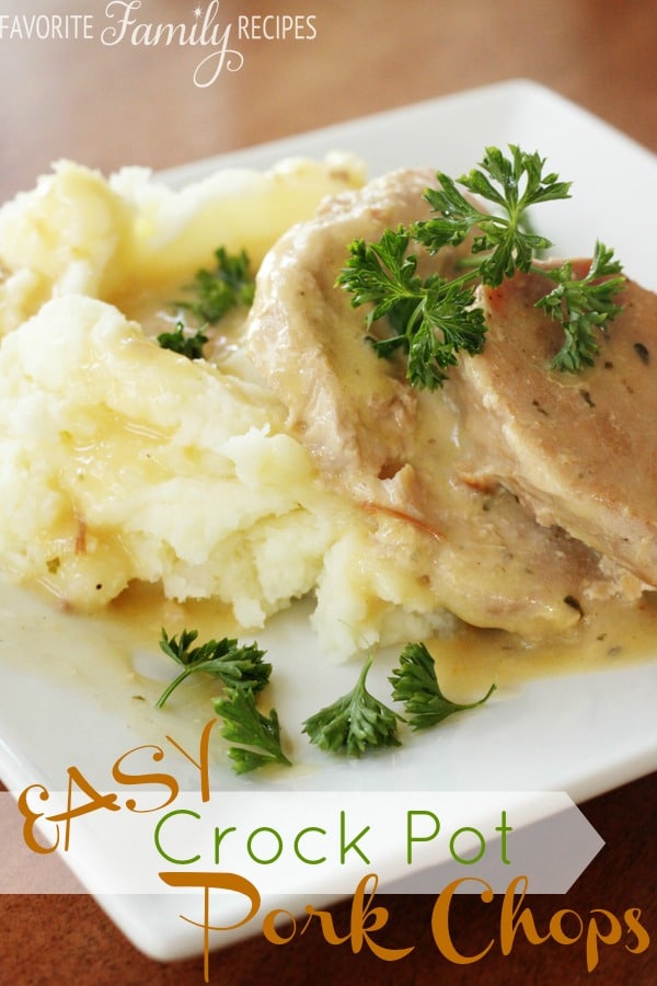 Easy Crock Pot Pork Chops | Favorite Family Recipes