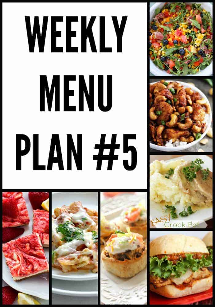 Weekly Menu Plan #5