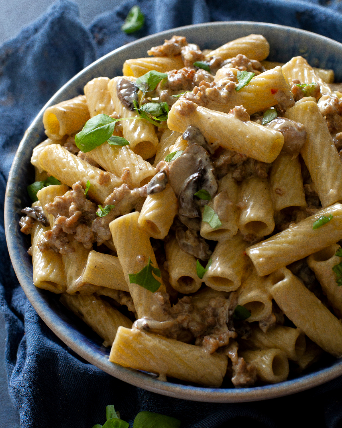 Creamy Sausage Rigatoni