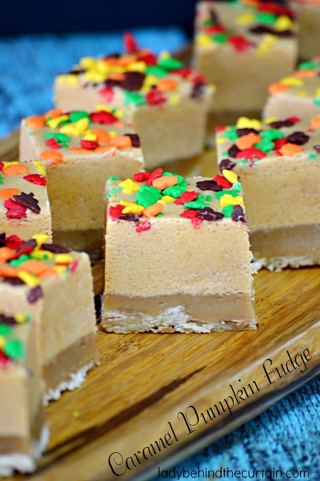 pumpkin-caramel pumpkin fudge