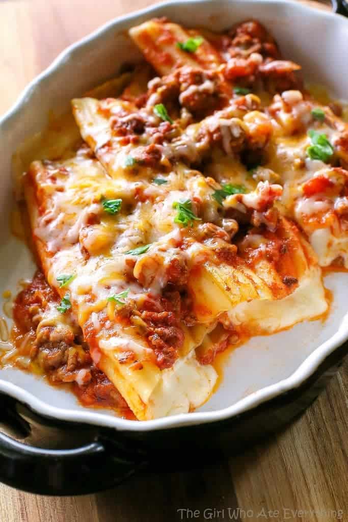 String Cheese Manicotti