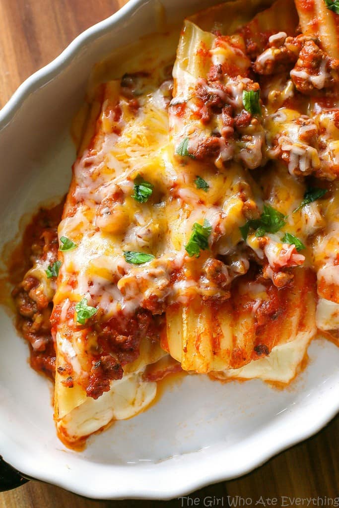 String Cheese Manicotti