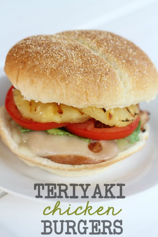 Teriyaki Chicken Burgers - Weekly Menu Plan #18