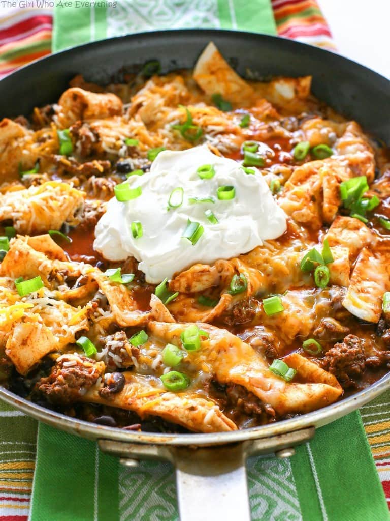 Easy Beef Burrito Skillet - Weekly Menu Plan #18