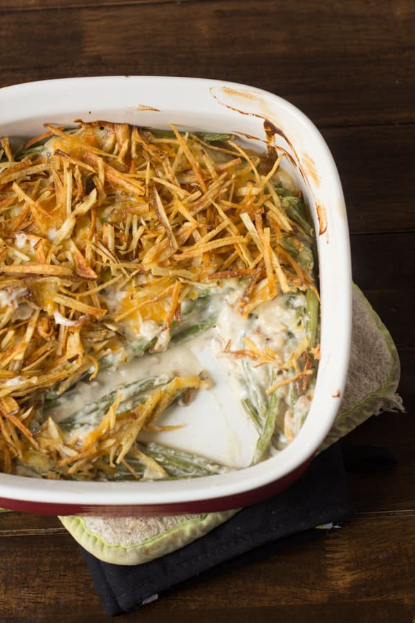 real green bean casserole-oh sweet basil
