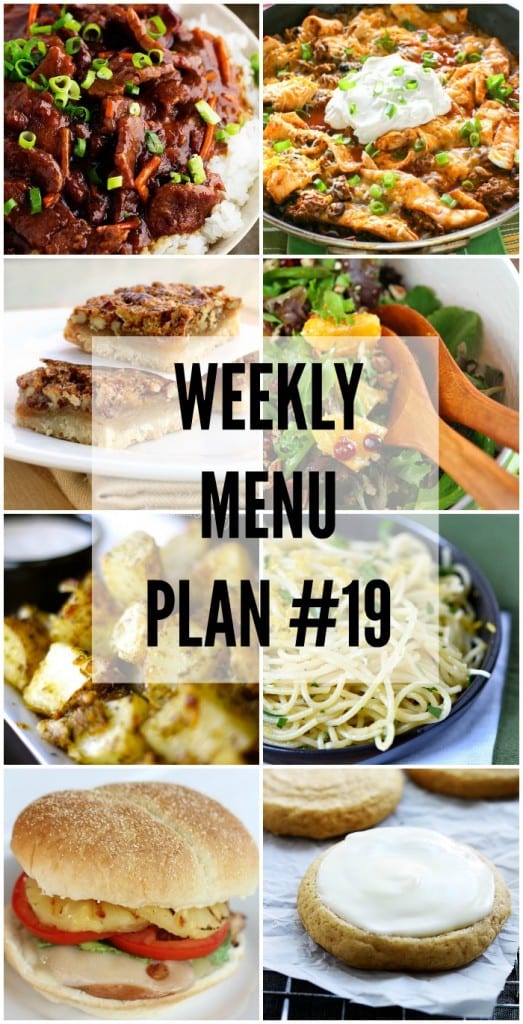 We’ve put together a WEEKLY MEAL PLAN to make your week a bit easier! We’ve got dinner planned so you don’t have to worry!