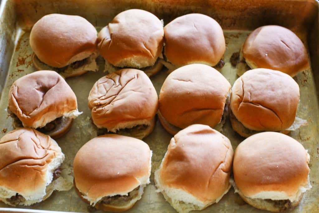 White Castle Sliders - a copycat version of the sandwich great for parties. I can't vouch that they're exactly the same but they're good! the-girl-who-ate-everything.com
