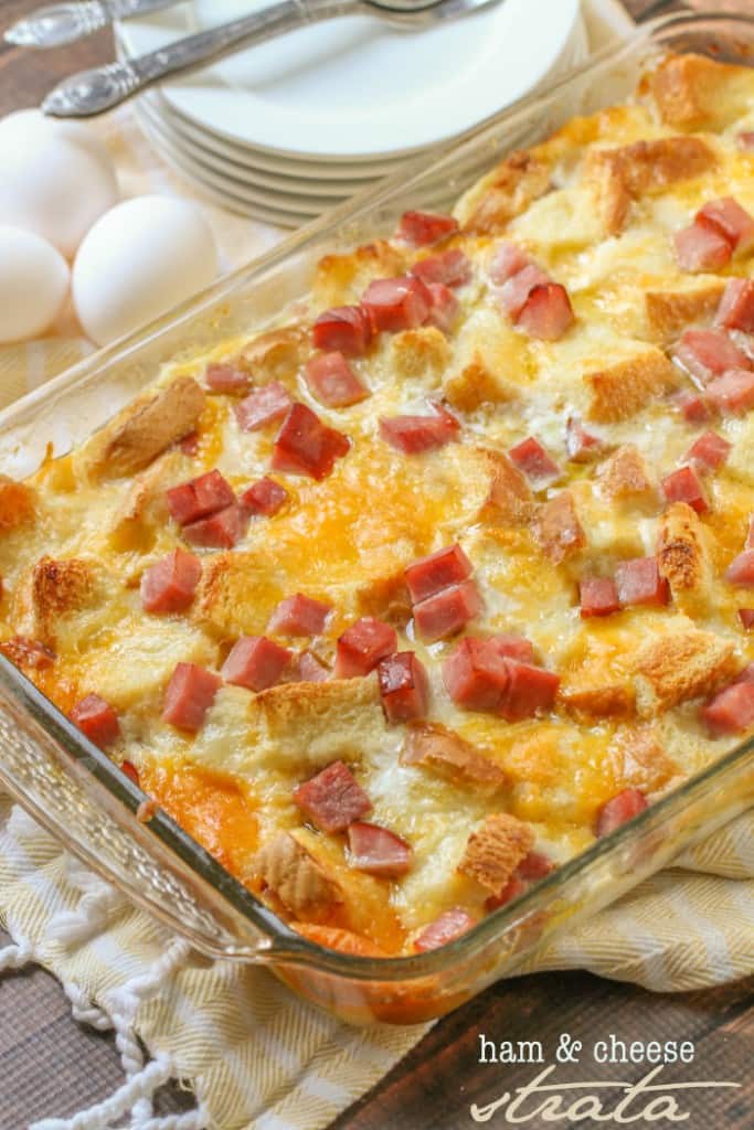 Ham n' Cheese Strata