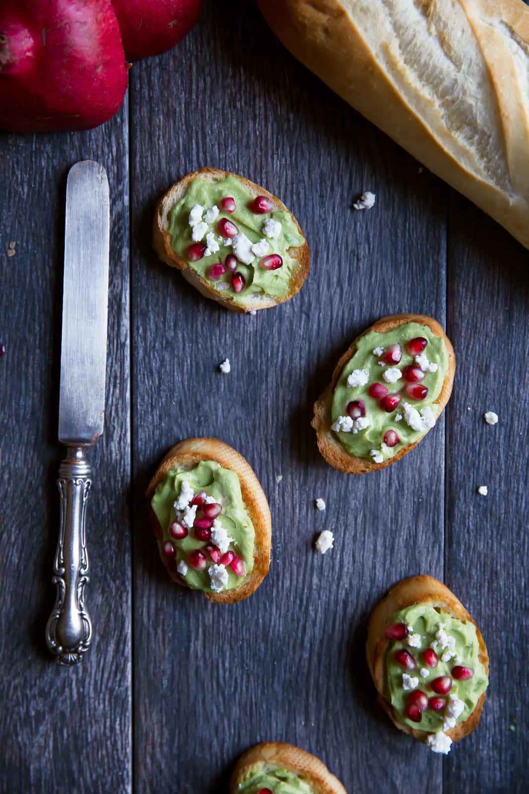 whipped feta and avocado