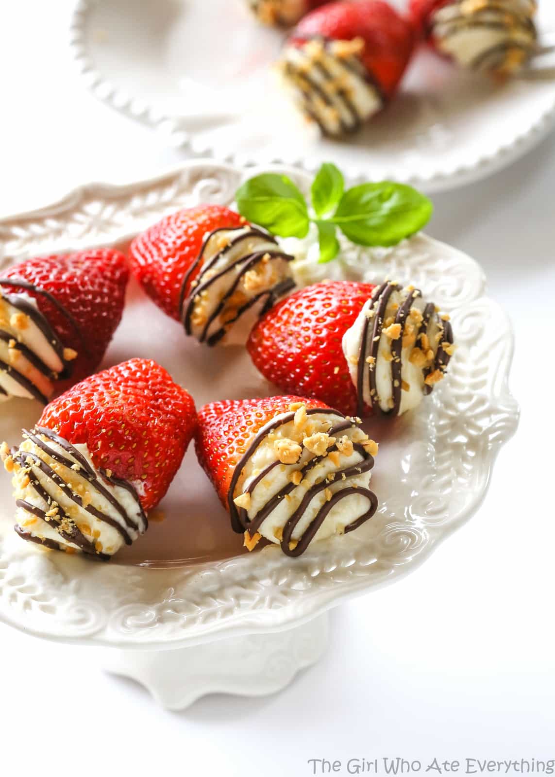 Mascarpone Stuffed Strawberries. 