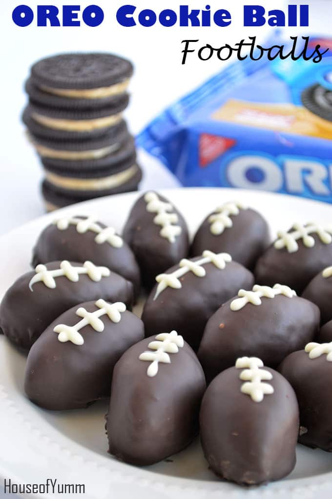 oreo cookie ball footballs - house of yumm