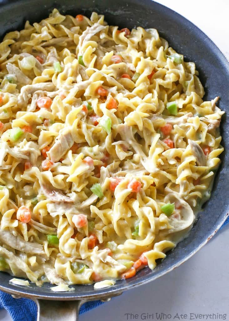 Creamy Chicken Noodle Skillet 