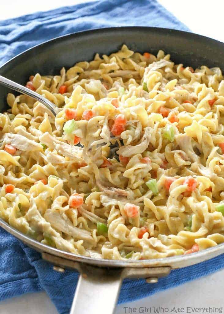Creamy Chicken Noodle Skillet 