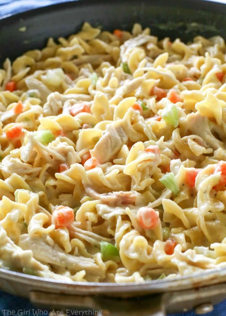 Creamy Chicken Noodle Skillet 