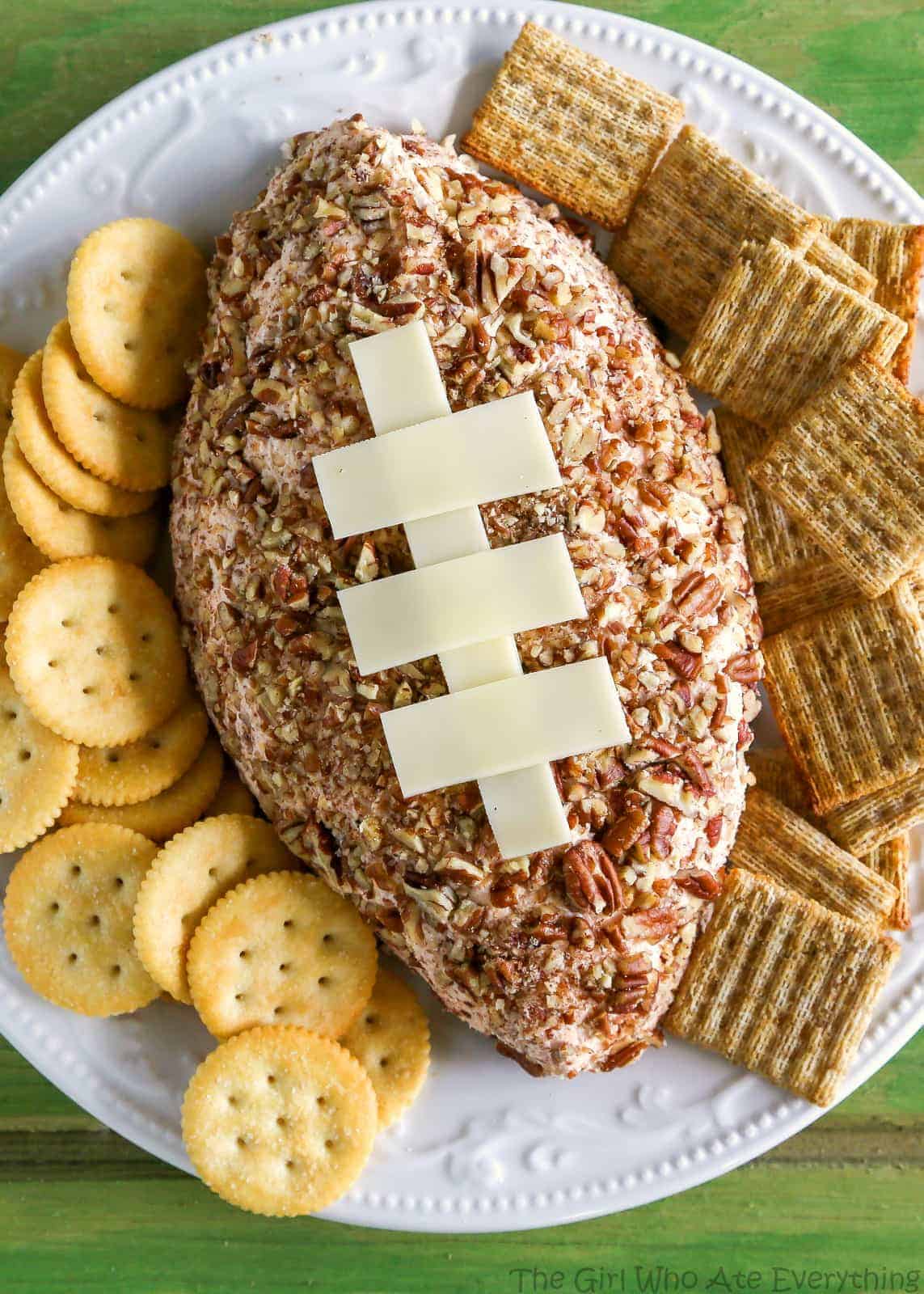 Ham and Cheese Football - only 6 ingredients. Great for the big football game. the-girl-who-ate-everything.com