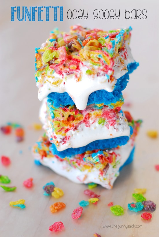rainbow-fun fetti ooey gooey bars