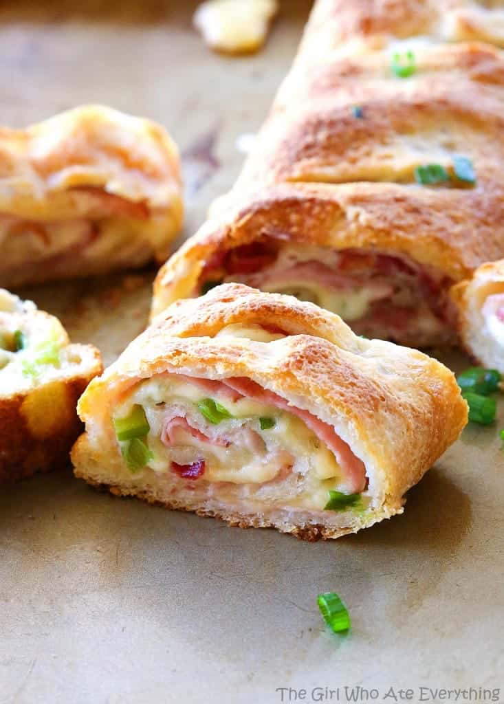 Ham and Swiss Stromboli 