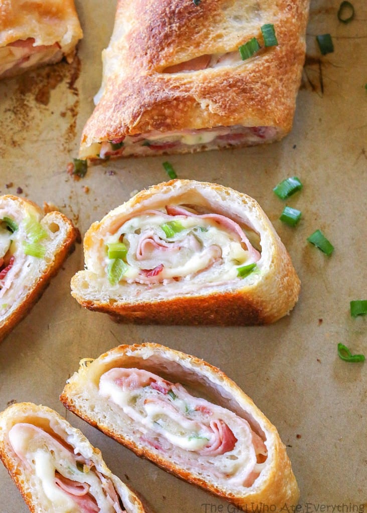 Ham and Swiss Stromboli