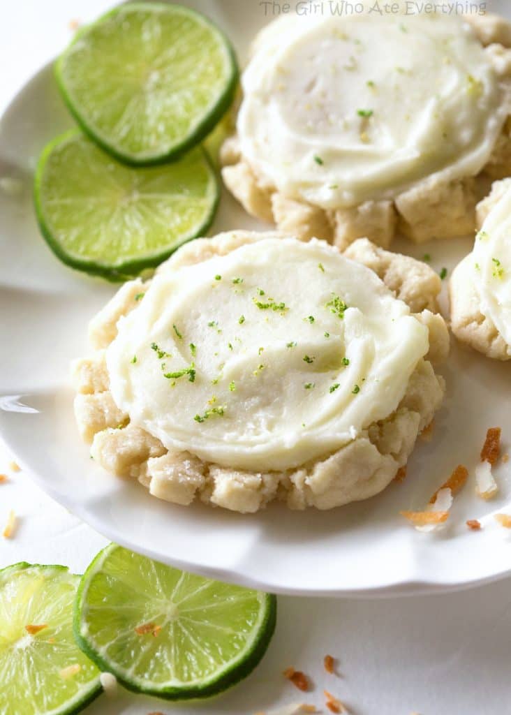 Coconut Lime Swig Cookies - a tropical twist on the classic Swig cookie. the-girl-who-ate-everything.com
