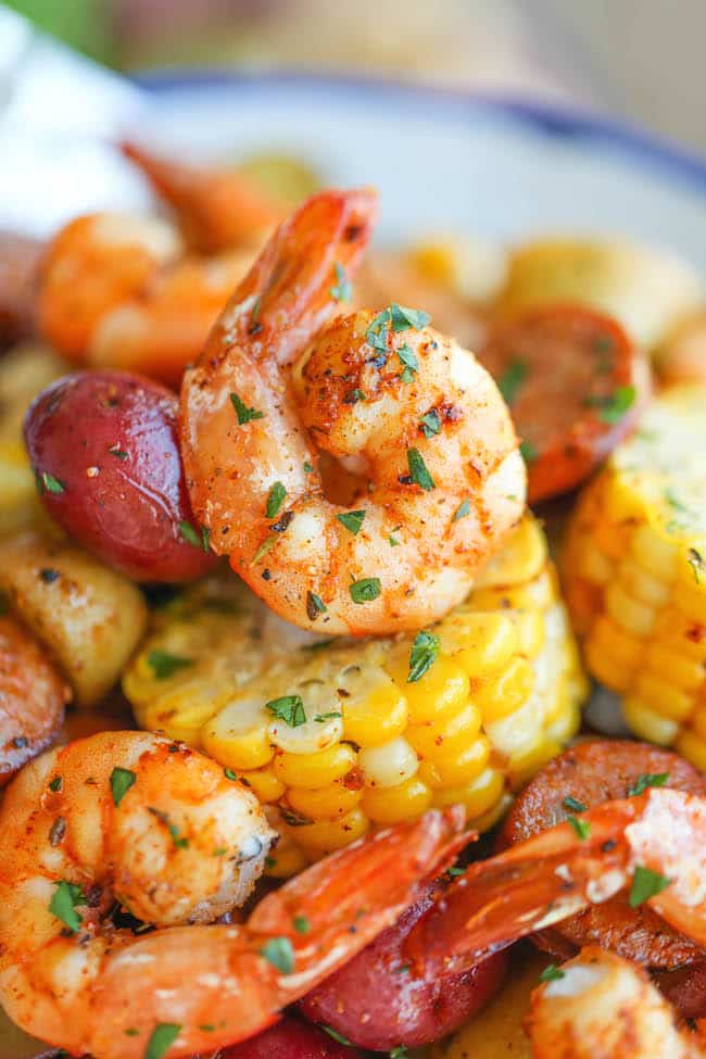 shrimp boil foil packets-damn delicious